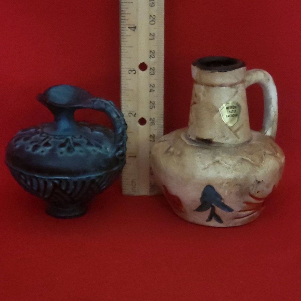 Jar Pottery Marked Hand Made Greece Meteor Crater Arizona - Picture 7 of 13